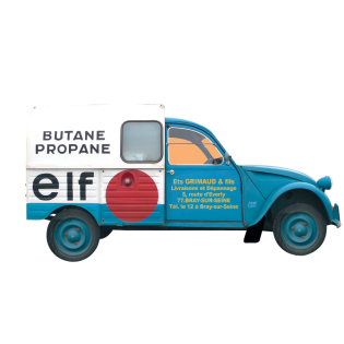 Fourgonette elf services 2 CV Citroën