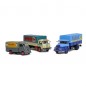 3 Camions bâchés de livraison : Unic ZU, Peugeot DMA et Panhard Movic